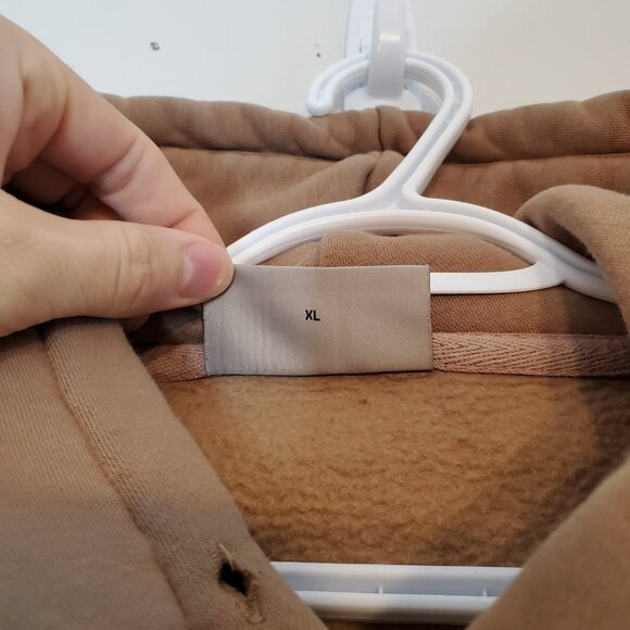 Fear Of God Essentials Spellout Hoodie Brown Size XL - Picture 5 of 6